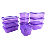 Food Kontainer Toples Plastik Bening Putih Set 20pcs